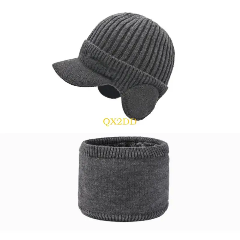 Gorro tejido infantil cortaviento con orejeras para invierno y escuela - imagen 4