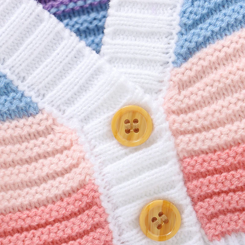 Conjunto de invierno para bebé con suéter de cuello pico - imagen 5