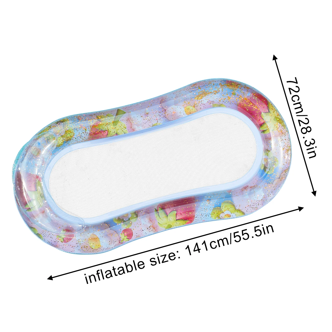 Hamaca hinchable de colores para relajación acuática de verano - imagen 5