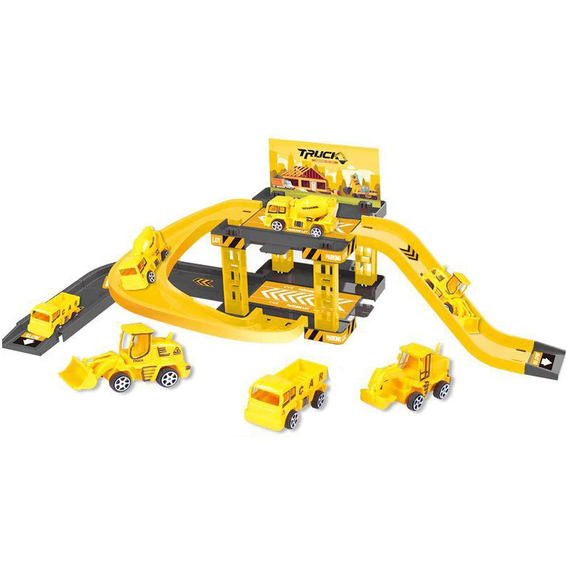 Pista de garaje infantil con rampas y coches – Varios niveles - imagen 3