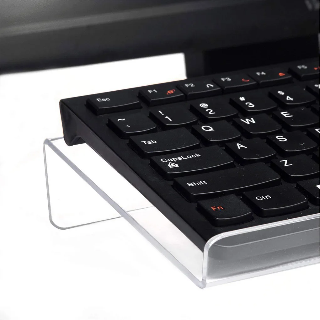 Bandeja elevadora antideslizante para teclado – Acrílico transparente - imagen 3