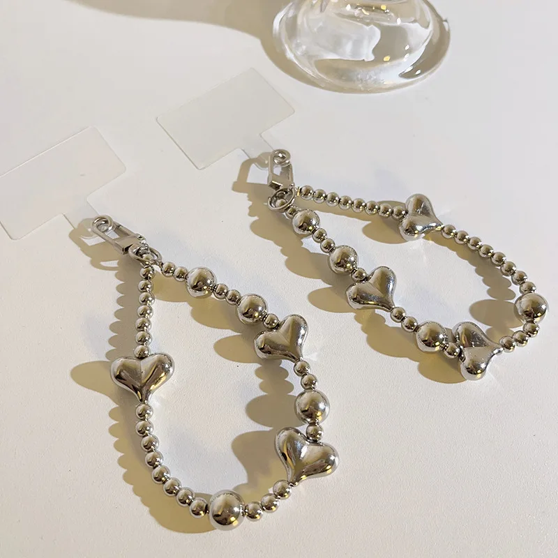 Pulsera antidesaparición para móvil con abalorios de corazón - imagen 3