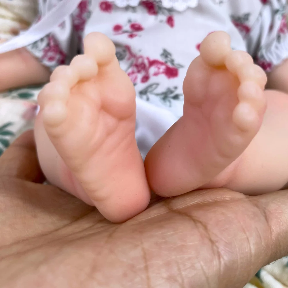 Muñeca reborn LouLou de silicona realista con boca abierta - imagen 5