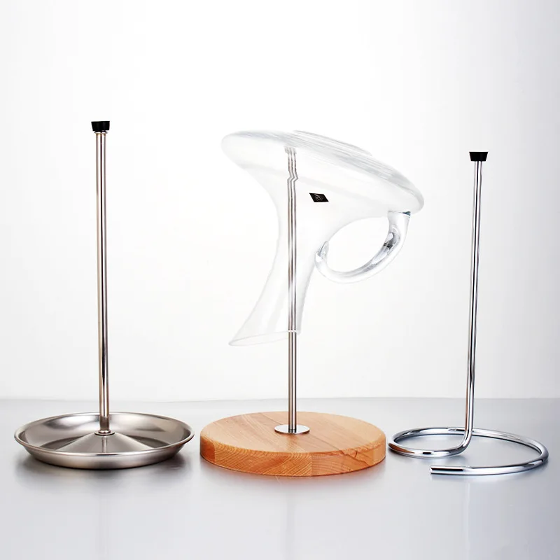 Soporte para decantador de vino en acero inoxidable con escurridor - imagen 4
