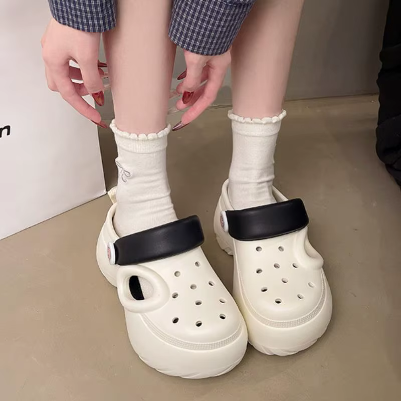 Sandalias cómodas de mujer con suela gruesa y plataforma