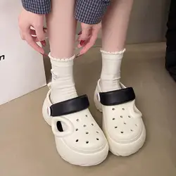Sandalias cómodas de mujer con suela gruesa y plataforma