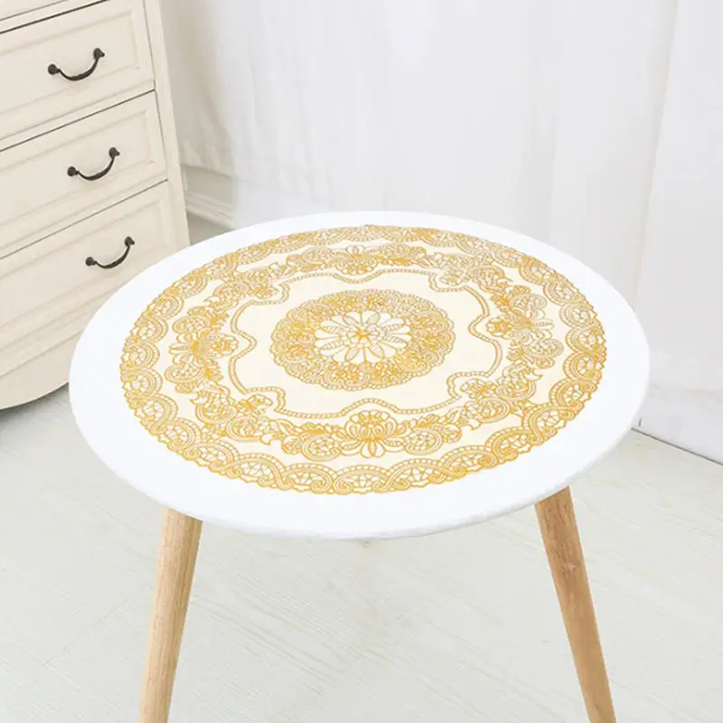 Mantel impermeable estampado floral redondo cuadrado resistente al aceite
