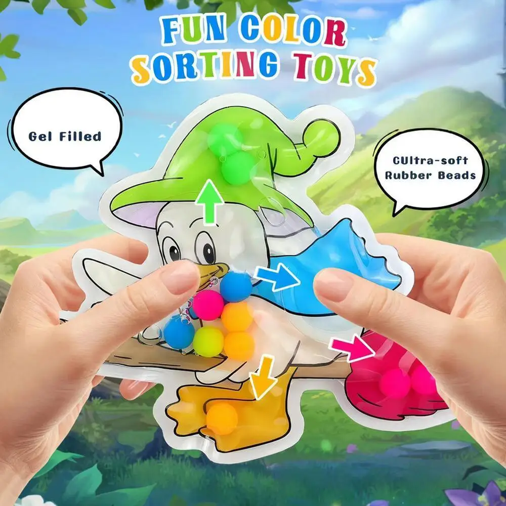 Juguetes sensoriales Montessori para clasificar colores