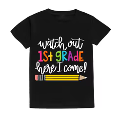 Camiseta de algodón para guardería – Ideal para el primer día de cole