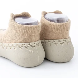 Zapatillas primeras de dibujos animados para bebé – Suela suave de goma