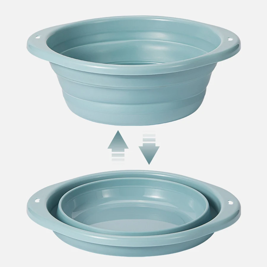 Lavabo plegable de silicona para bebé, tina portátil de pies - imagen 2
