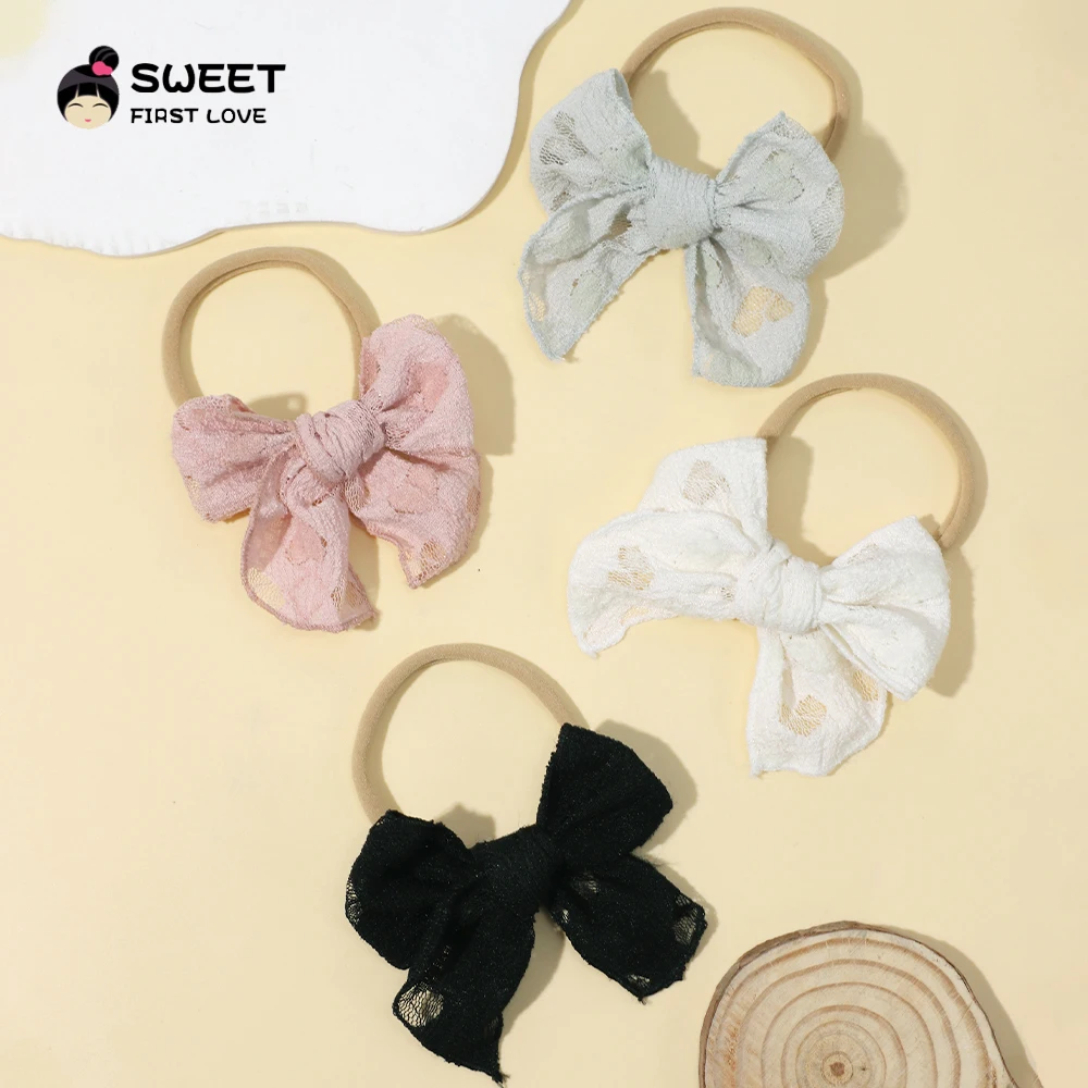 Diadema de encaje para bebé y niña con turbante elástico - imagen 5