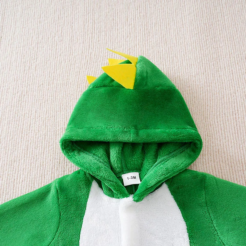 Pelele de bebé recién nacido de franela doble cara de invierno unisex - imagen 5