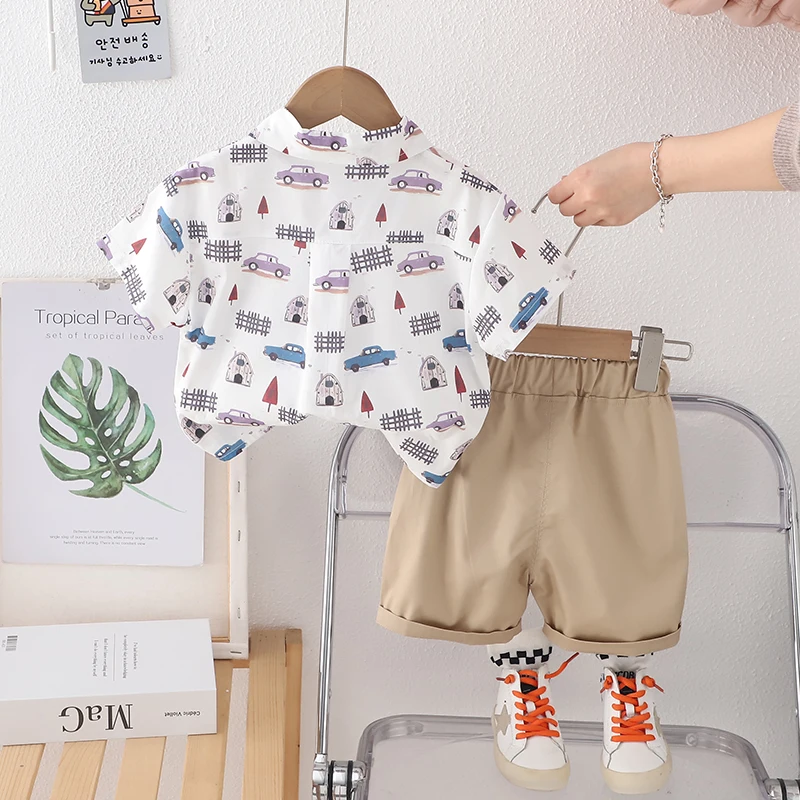 Conjunto de verano para bebé: camisa y pantalón corto - imagen 3