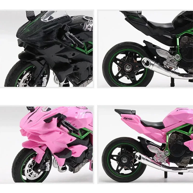 Modelo Kawasaki Ninja ZX-12R 1:18 - Motocicleta de colección para niños
