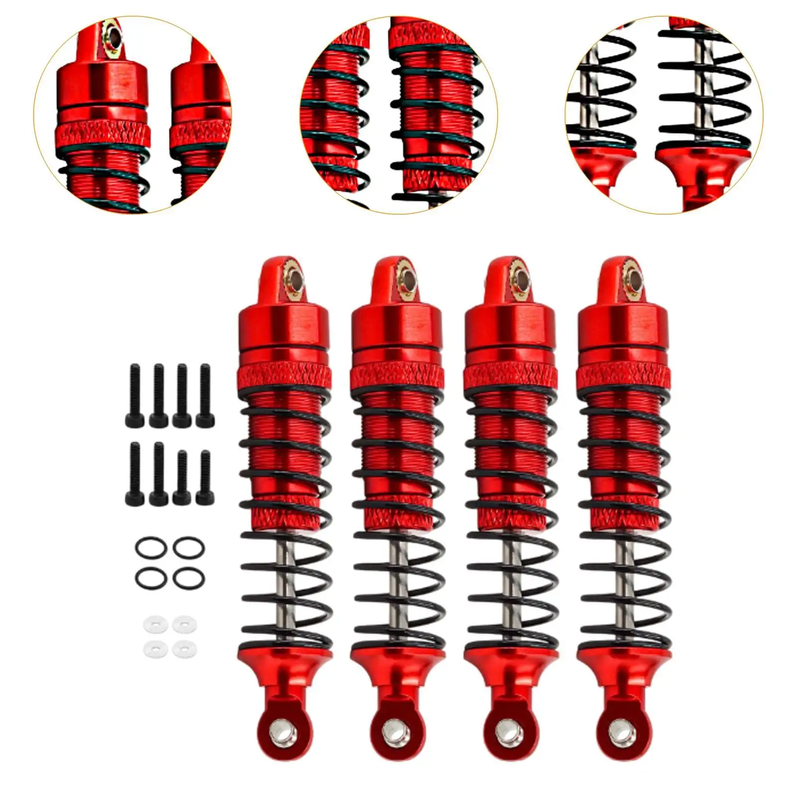 Amortiguadores RC 1/18 D90 - juego de 4, resistentes para coche - imagen 3