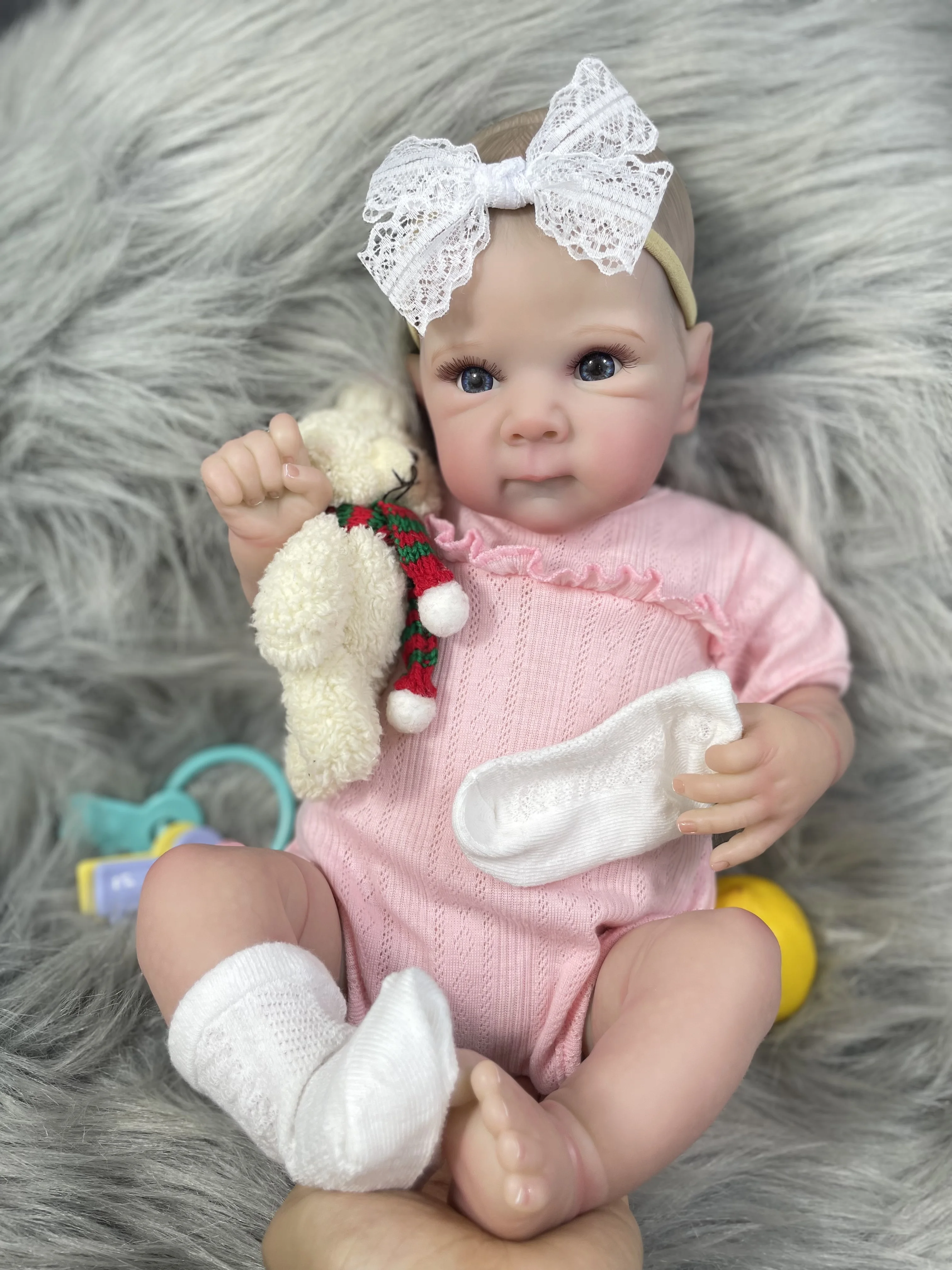 Muñeca Reborn realista Bettie Girl 19 pulgadas