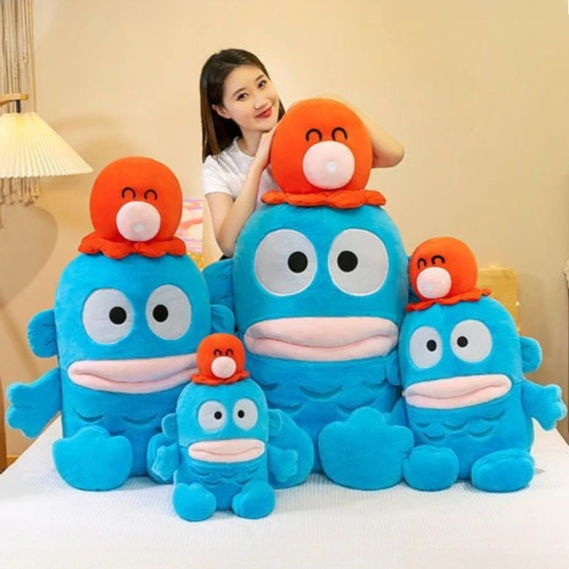 Peluche Sanrio Hangyodon grande kawaii, cojín infantil decorativo - imagen 3