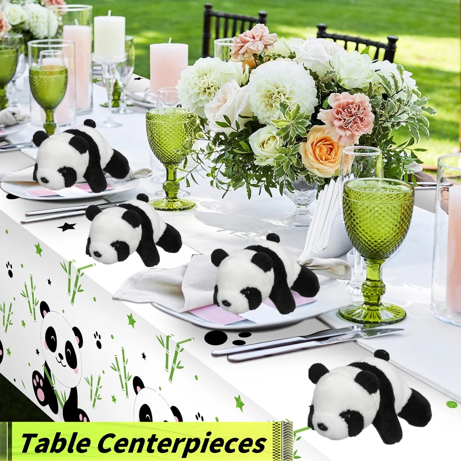 Peluche panda mini suave relleno, animal de juguete - imagen 3