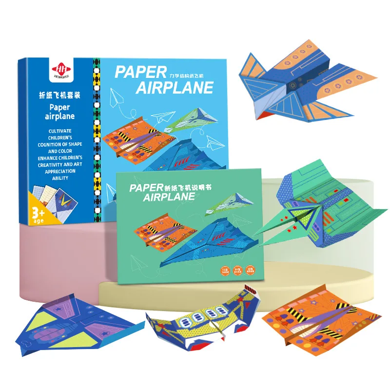 Kit de origami 3D educativo para niños con avionetas y pistolas - imagen 4