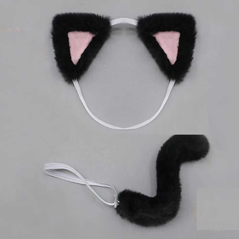 Diadema de peluche con orejas felinas para muñeca - imagen 5