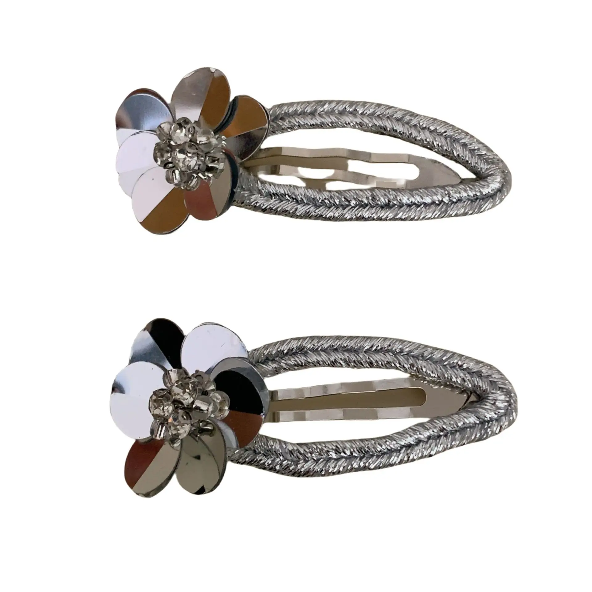 Clips para el pelo BB laterales de niñas con flor en lentejuelas - imagen 5