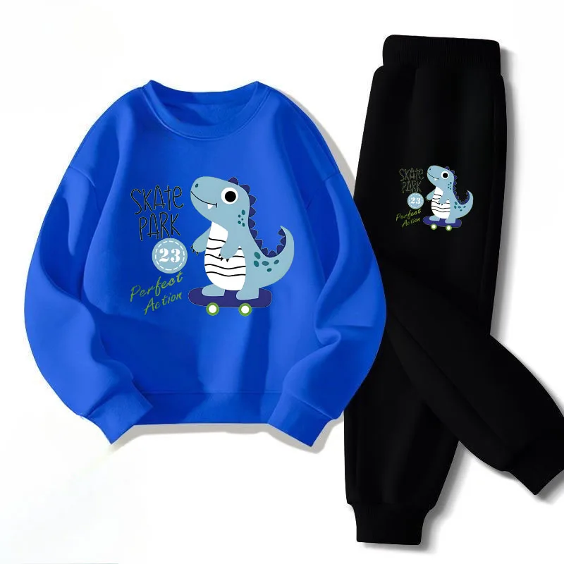 Conjunto niño de dinosaurio: pantalón largo y jersey
