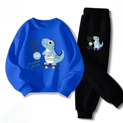 Conjunto niño de dinosaurio: pantalón largo y jersey