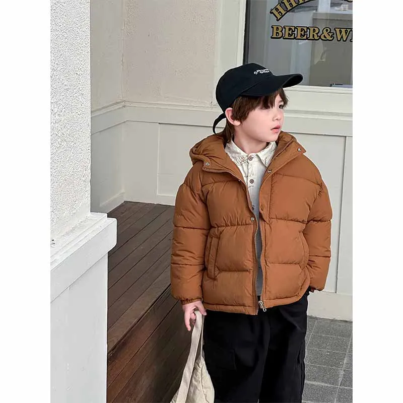 Abrigo acolchado con capucha para niños ropa de invierno cálida - imagen 4