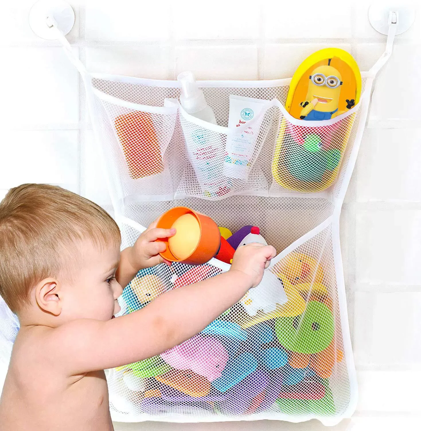 Organizador de juguetes de baño con ventosas para bebé y niño - imagen 5