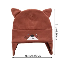 Gorro turbante de algodón suave para bebés y niños – estilo gato