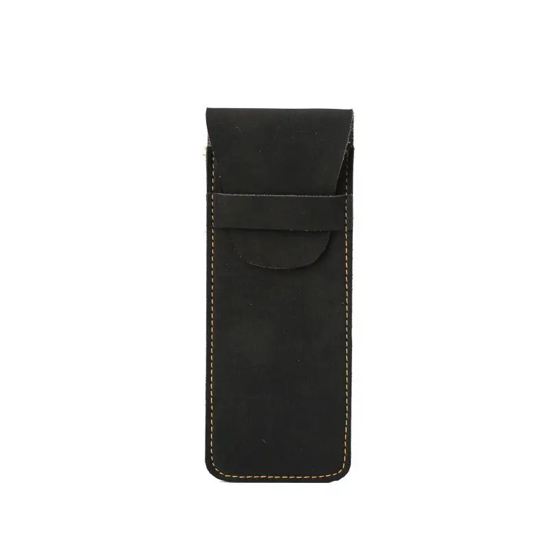 Estuche cuero vintage organizador escolar para bolígrafos y papelería - imagen 3