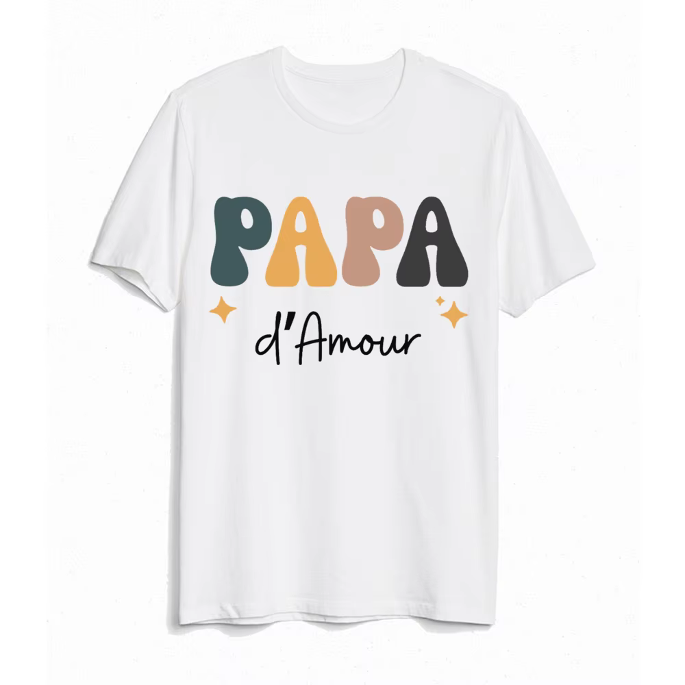 Conjunto familiar a juego: camisas retro para papá, mamá e hijo - imagen 3