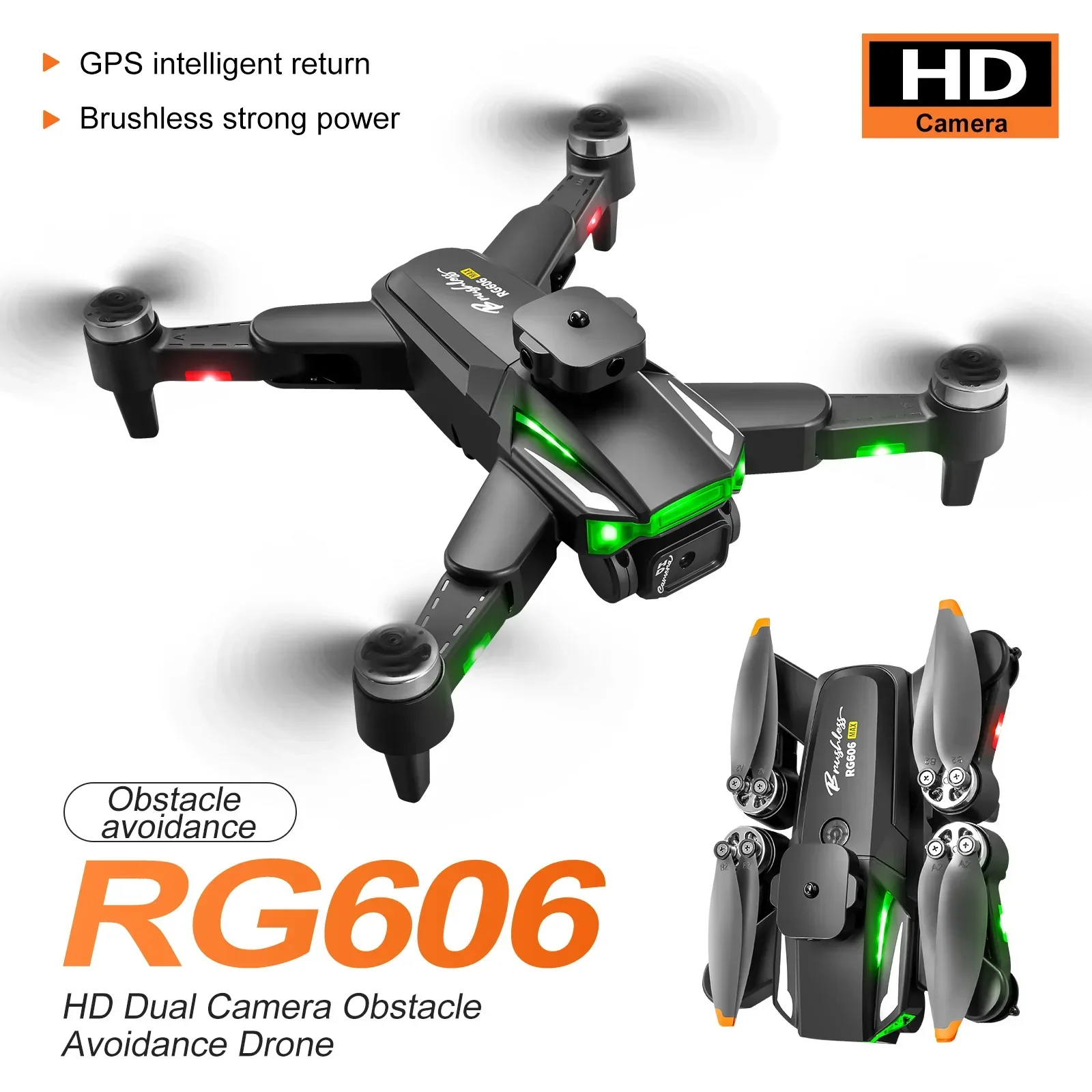 RG606Max Drone 4K con doble cámara WiFi FPV y evitación de obstáculos - imagen 2
