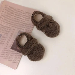 Botas de invierno para niña con forro de felpa y suela antideslizante