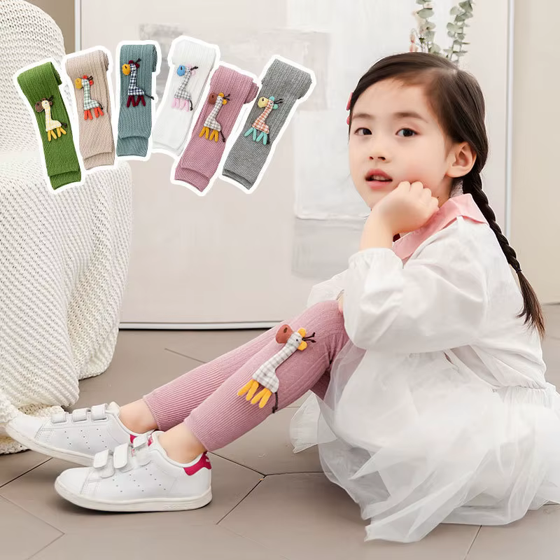 Pantalones de algodón para niña – Mallas suaves primavera y otoño - imagen 3