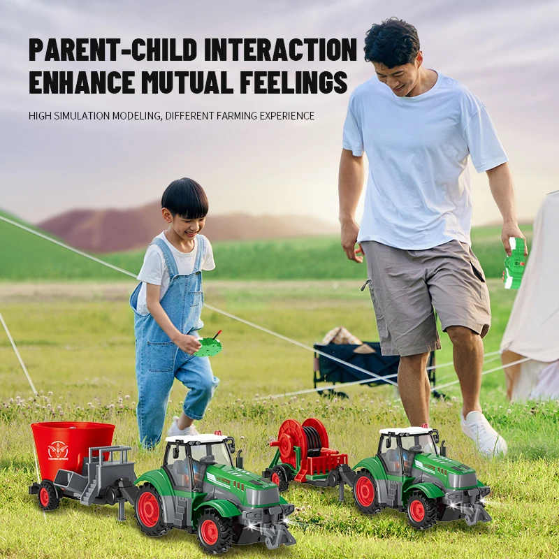 Tractor RC con control remoto para niños, juego de granja - imagen 5