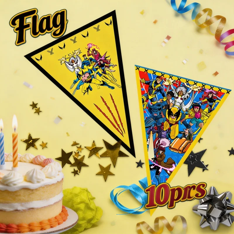 X-Men 97 banderines decorativos para cumpleaños y fiestas infantiles - imagen 4