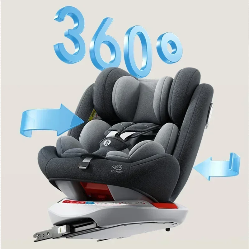 Asiento coche infantil soporte piernas respaldo giratorio - imagen 3