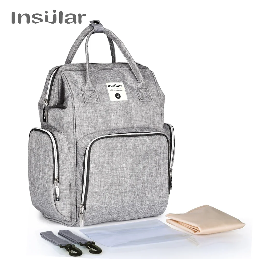 Bolsa de pañales mochila con cambiador – Perfecta para viajes - imagen 5