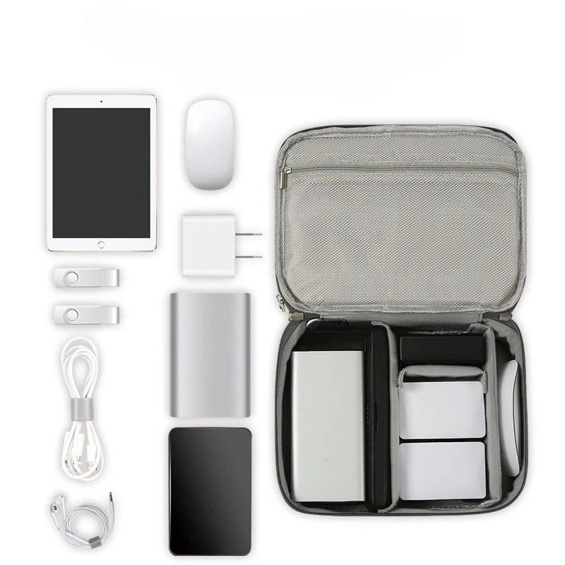 Bolsa organizadora de cables impermeable USB portátil para viajes - imagen 3