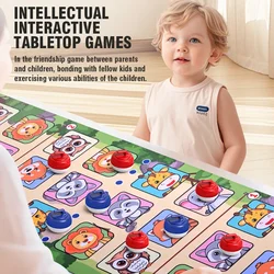 Juego de curling de mesa para niños interactivo con papá y mamá