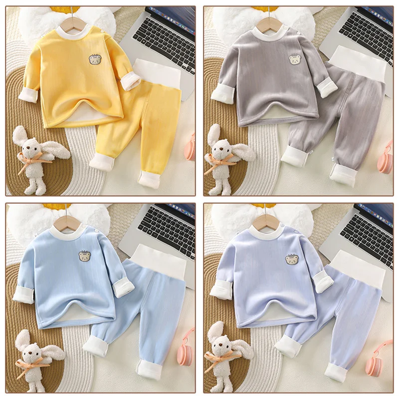 Conjunto de terciopelo térmico para niño