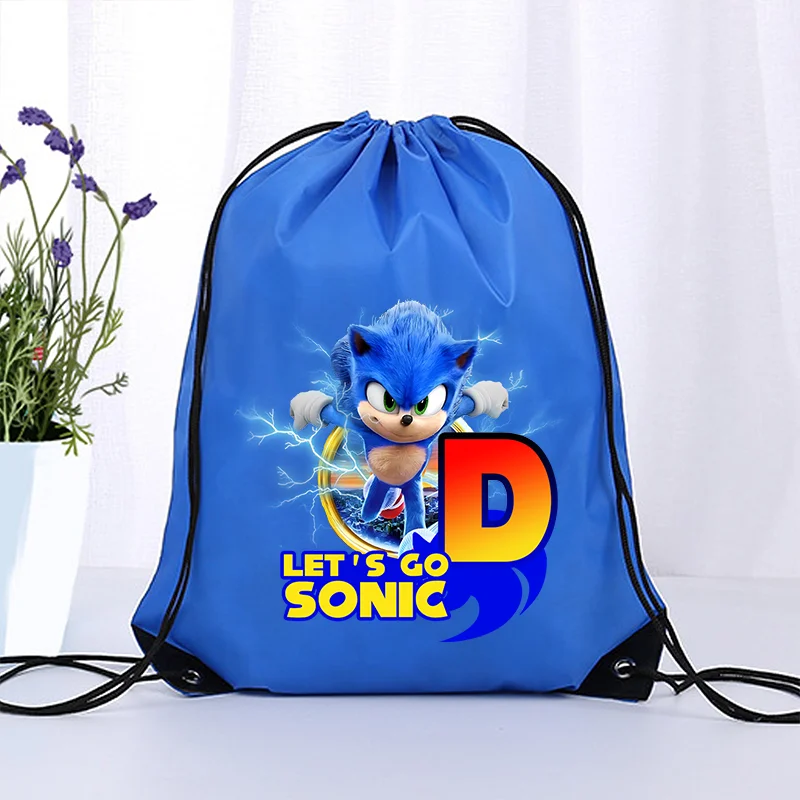 Bolsa con cordón Sonics azul para almacenamiento infantil tierno - imagen 5