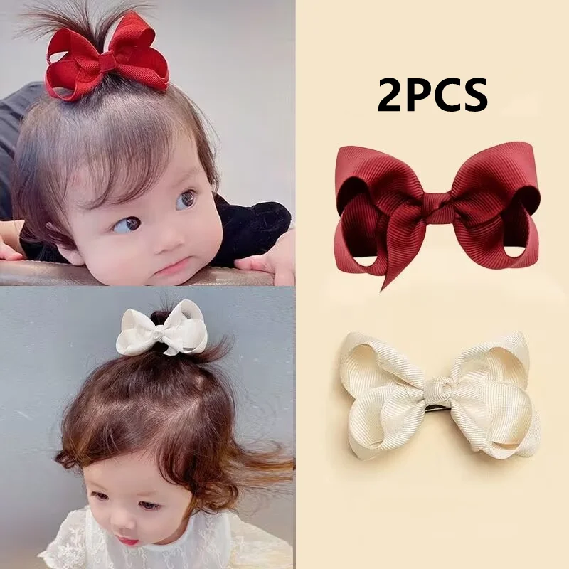 Pinzas para el pelo bebé con lazos estilo caramelo y New Kid - imagen 5