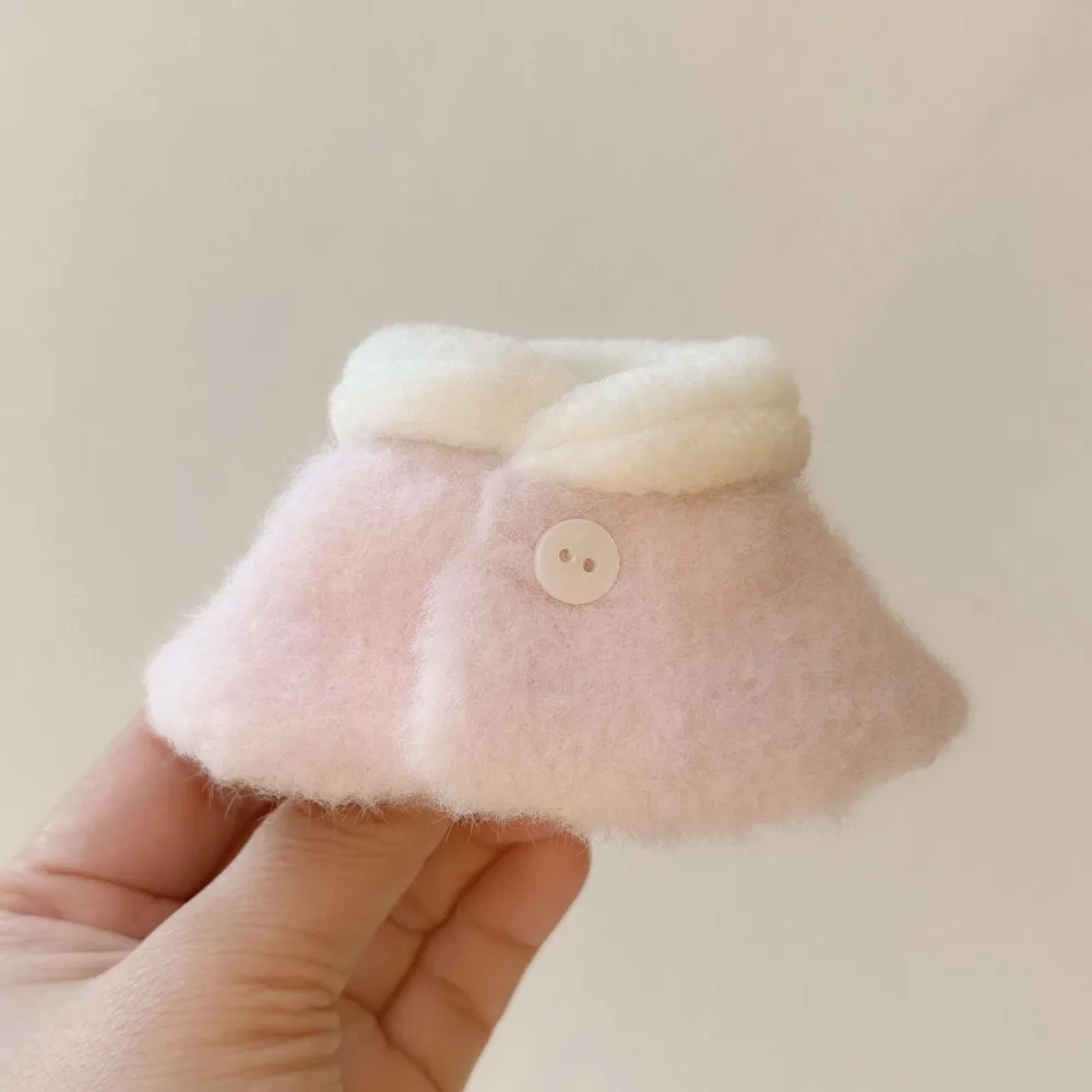 Abrigo felpa a cuadros para muñecas-peluche conjunto cómodo y práctico - imagen 2