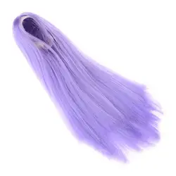 Peluca de pelo liso para muñecas – Accesorio de poliéster para hacer