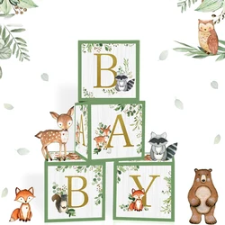 Cajas de globos animales de la selva con letras para fiesta