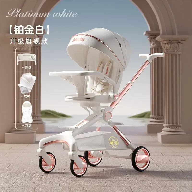 Cochecito de bebé plegable con un clic, reclinable - imagen 4