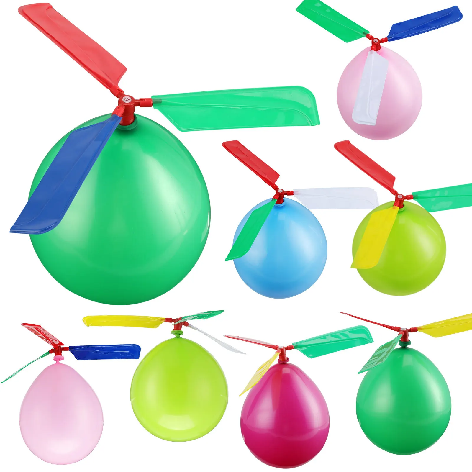 Helicópteros de juguete voladores con lanzador de globos para niños - imagen 4